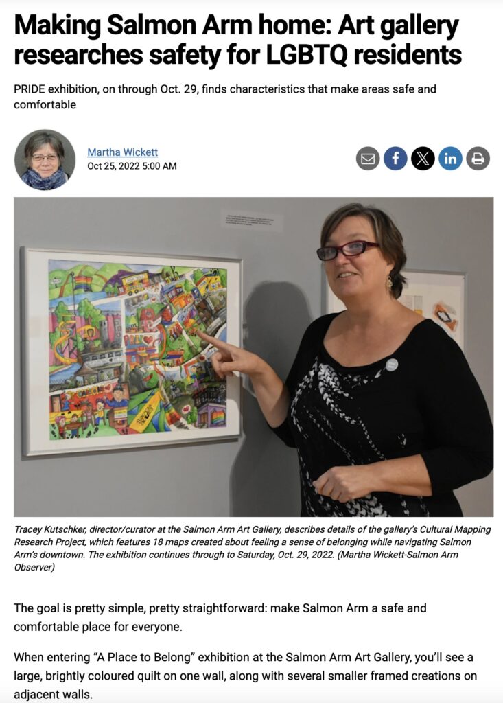 News Story on Salmon Arm Art Gallery